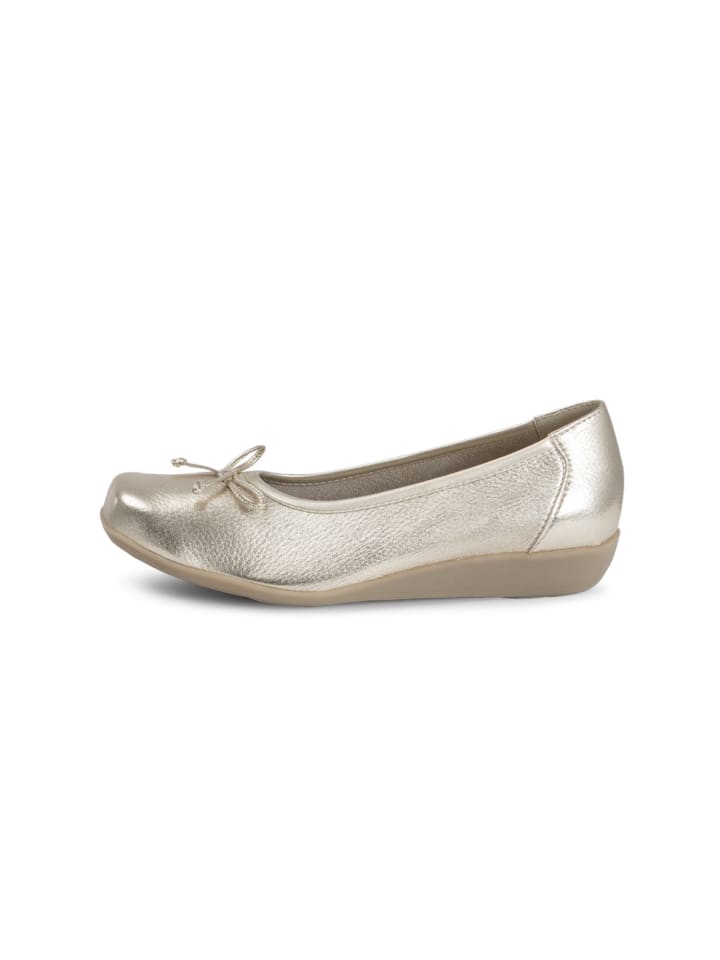 VITAFORM Hirschleder Ballerinas in gold günstig kaufen