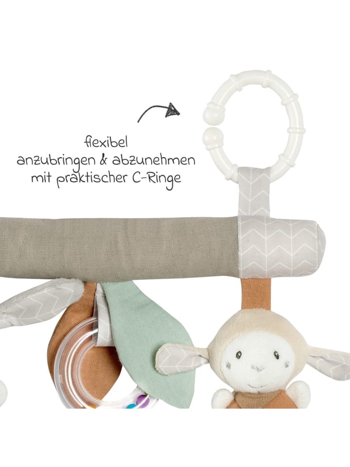 Fehn Activity-Trapez mit Rassel & Quietsche - Esel & Schaf in grau,bunt günstig kaufen onesize