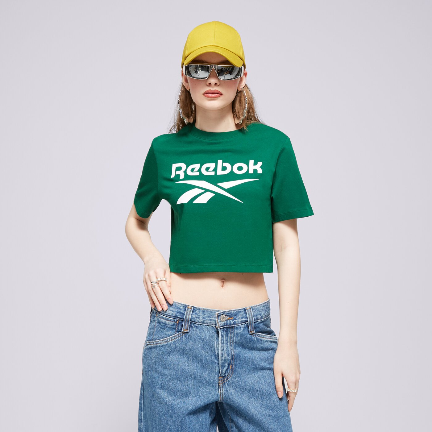 REEBOK T-SHIRT REEBOK IDENTITY BIG LOGO CROP TEE Grün