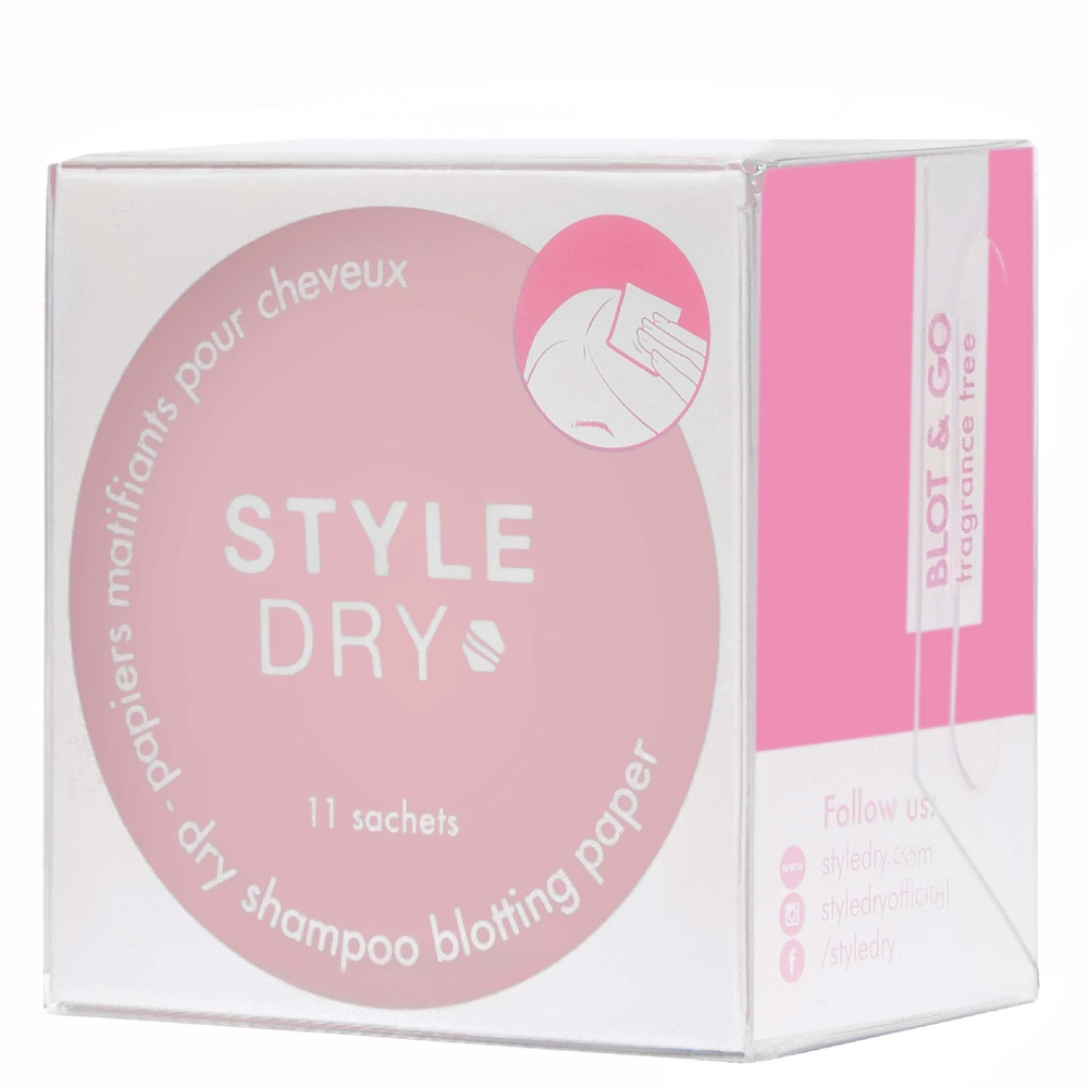 Styledry Blot & Go fragrance free Papier absorbant matifiant