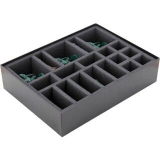 4-teiliges Feldherr Schaumstoff-Set + Organizer für HeroQuest (2021): Die Bastion Kellars Keep