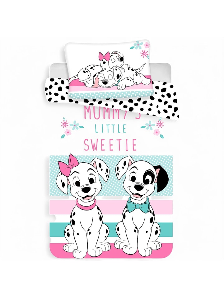 Disney 2-tlg.Set: Kinderbettwäsche Disney 101 Dalmatiner  in Bunt günstig kaufen 100