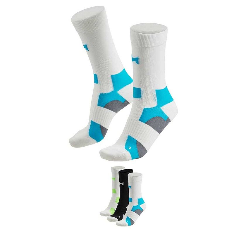 Xtreme 9 Paar Multi White Crew Radsocken