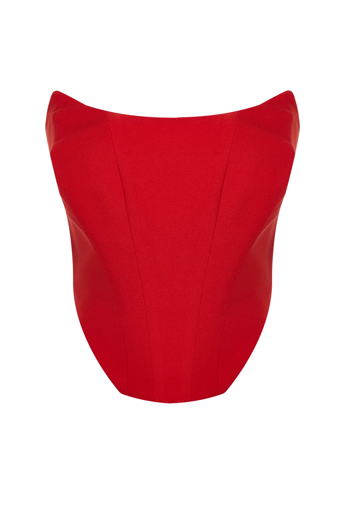 Trendyol Collection  Rotes trägerloses Bustier TPRSS21BS0032