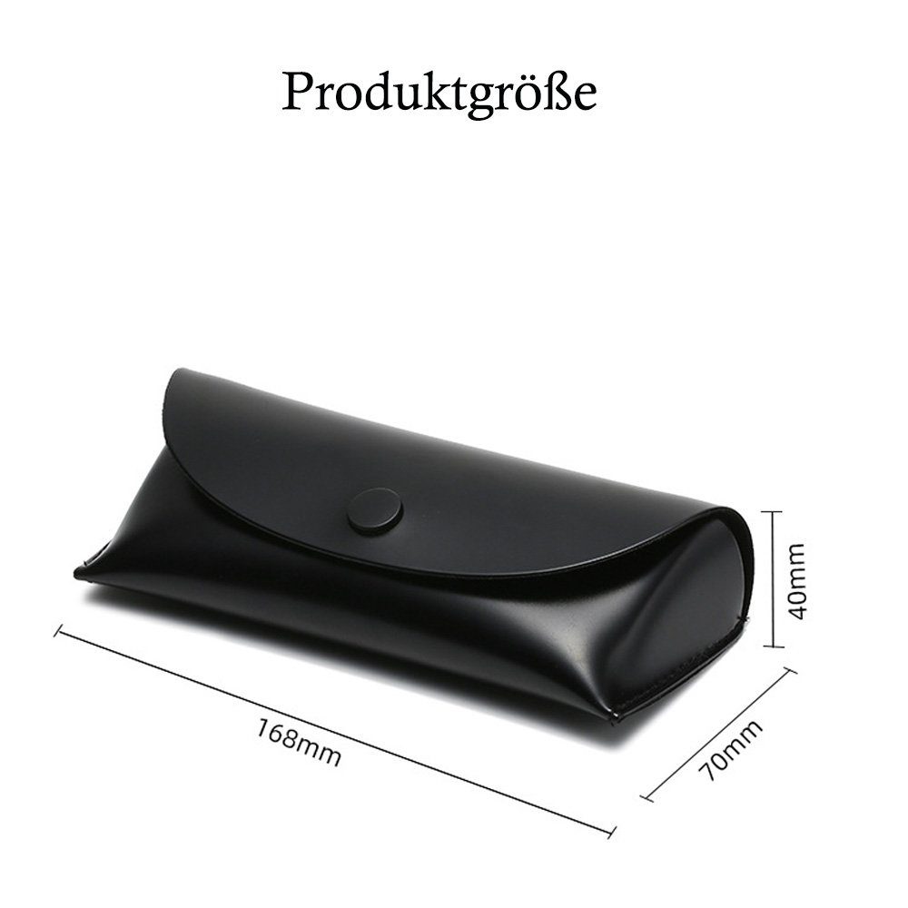 Tian Dee Brillenetui Brillenetui Weich Leder Sonnenbrillen Etui Satz Tragbar Brillen etui