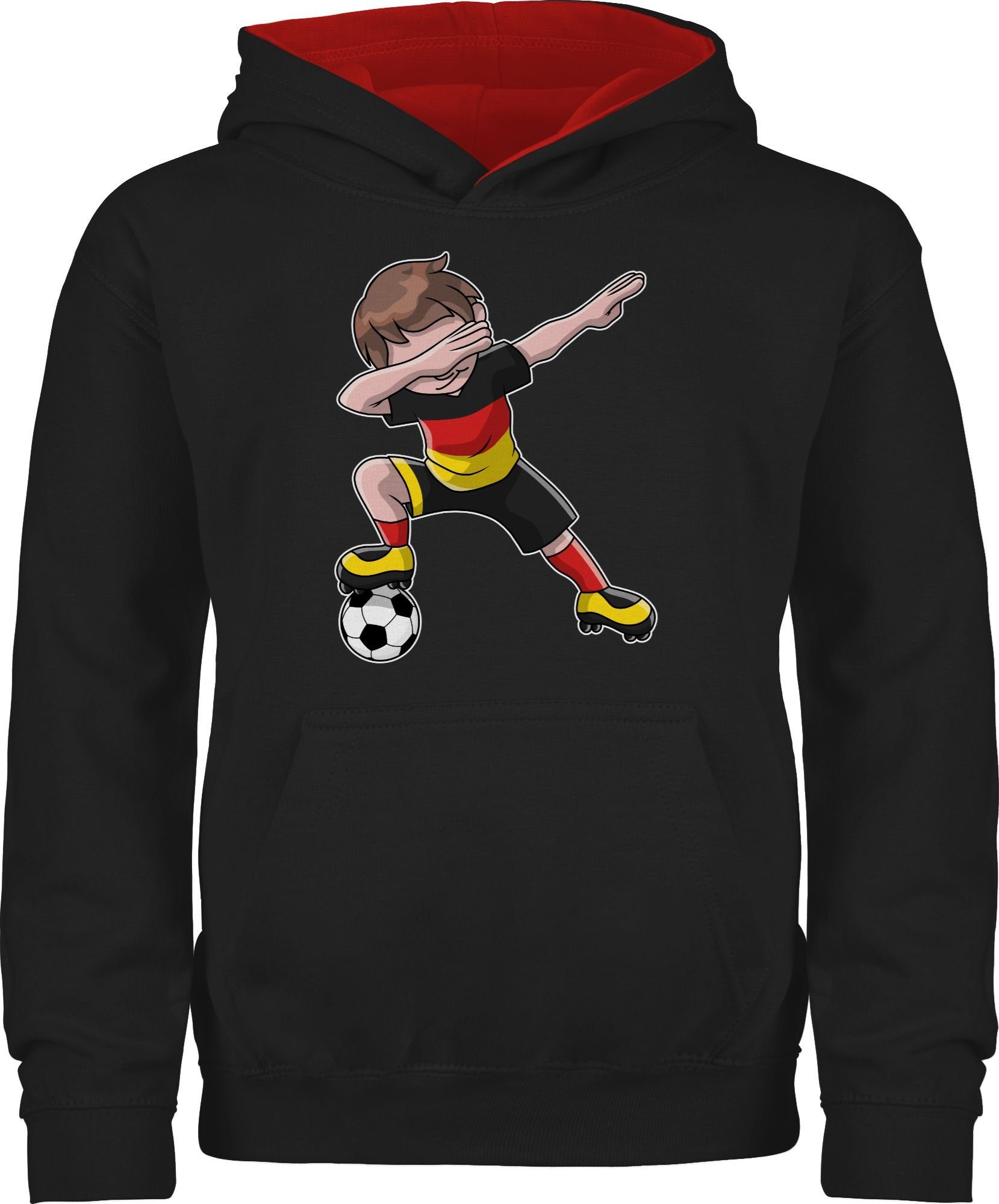 Shirtracer Hoodie Dabbing Fußballspieler Junge Fussball EM 2024 Kinder