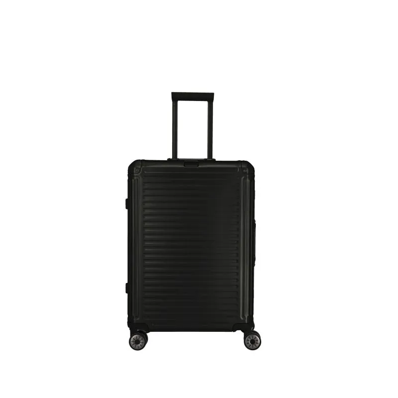 Travelite NEXT Trolley M mit 4 Rollen (67cm) - Schwarz