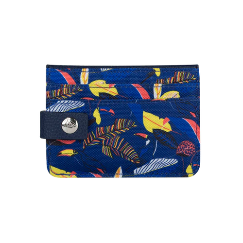 Navy blue Machu Picchu card holder