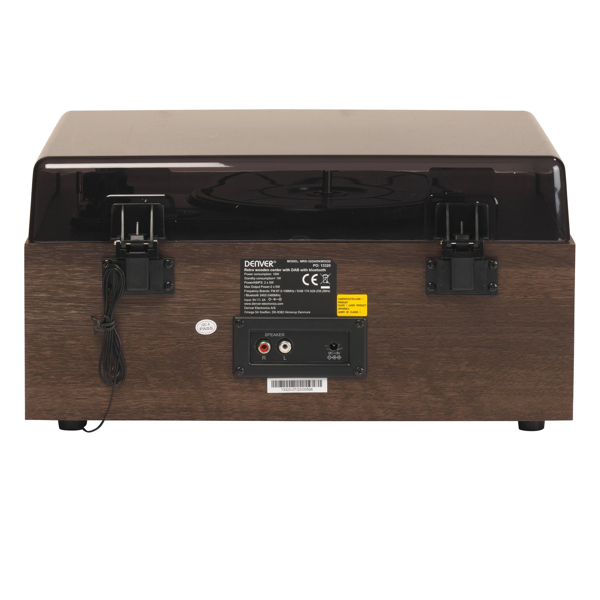 Denver Denver Retro Musiksystem MRD-52 DARKWOOD Plattenspieler