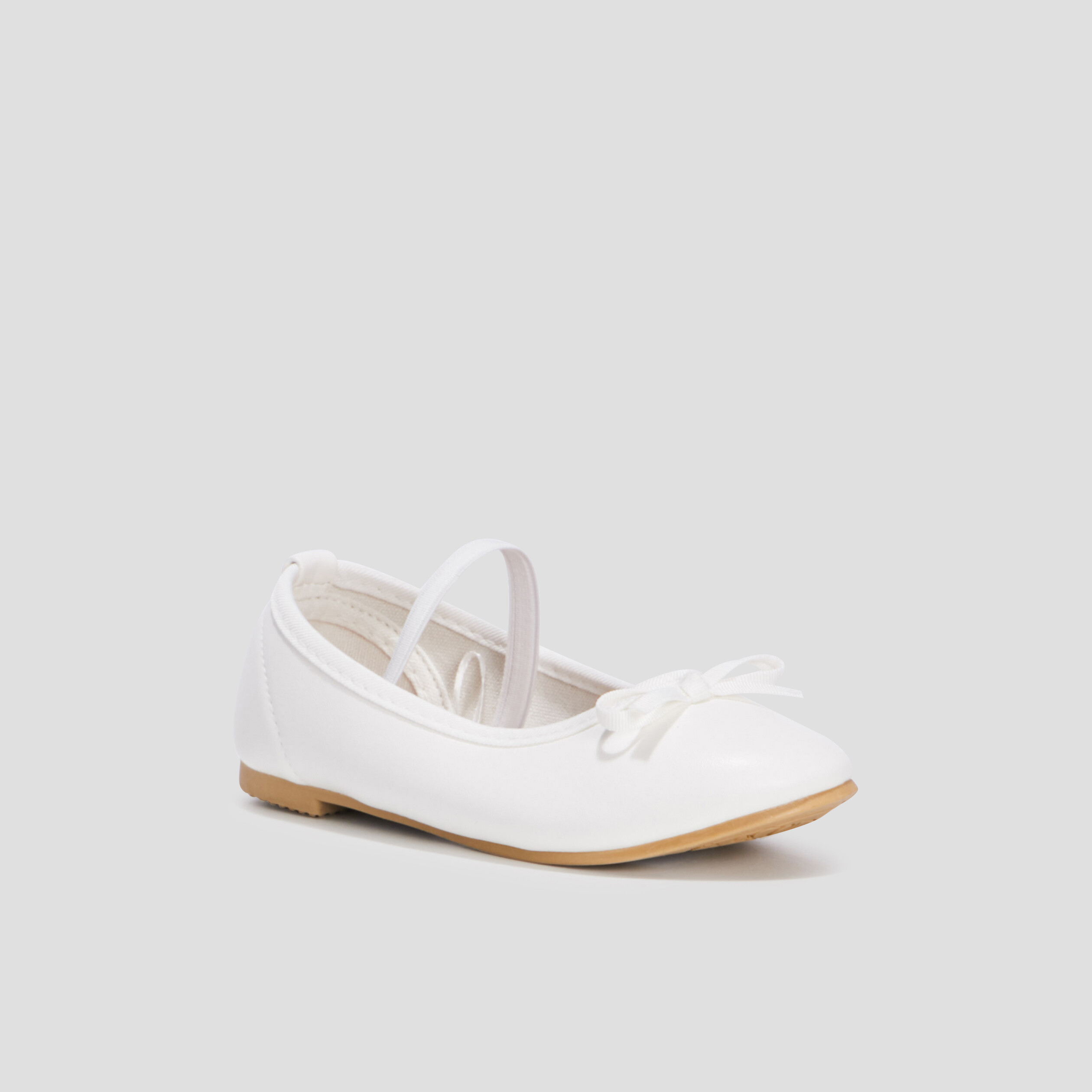 Ballerines irisé à bride blanc fille | La Halle
