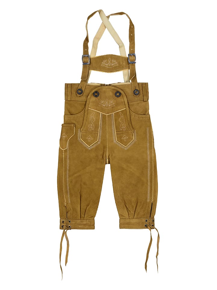 Isartrachten Lederhose in Camel günstig kaufen