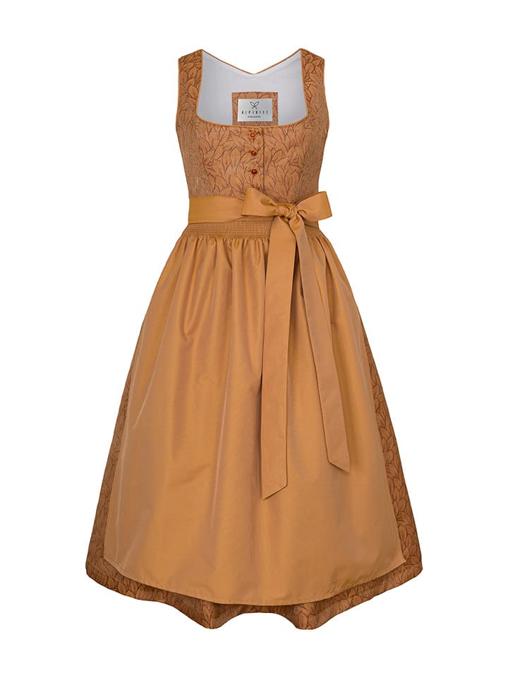 Alpenfee Dirndl ''Salma'' in Ocker günstig kaufen