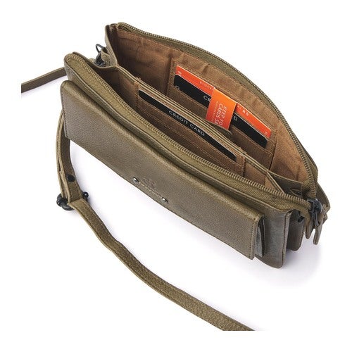 dR Amsterdam Clutch Olive