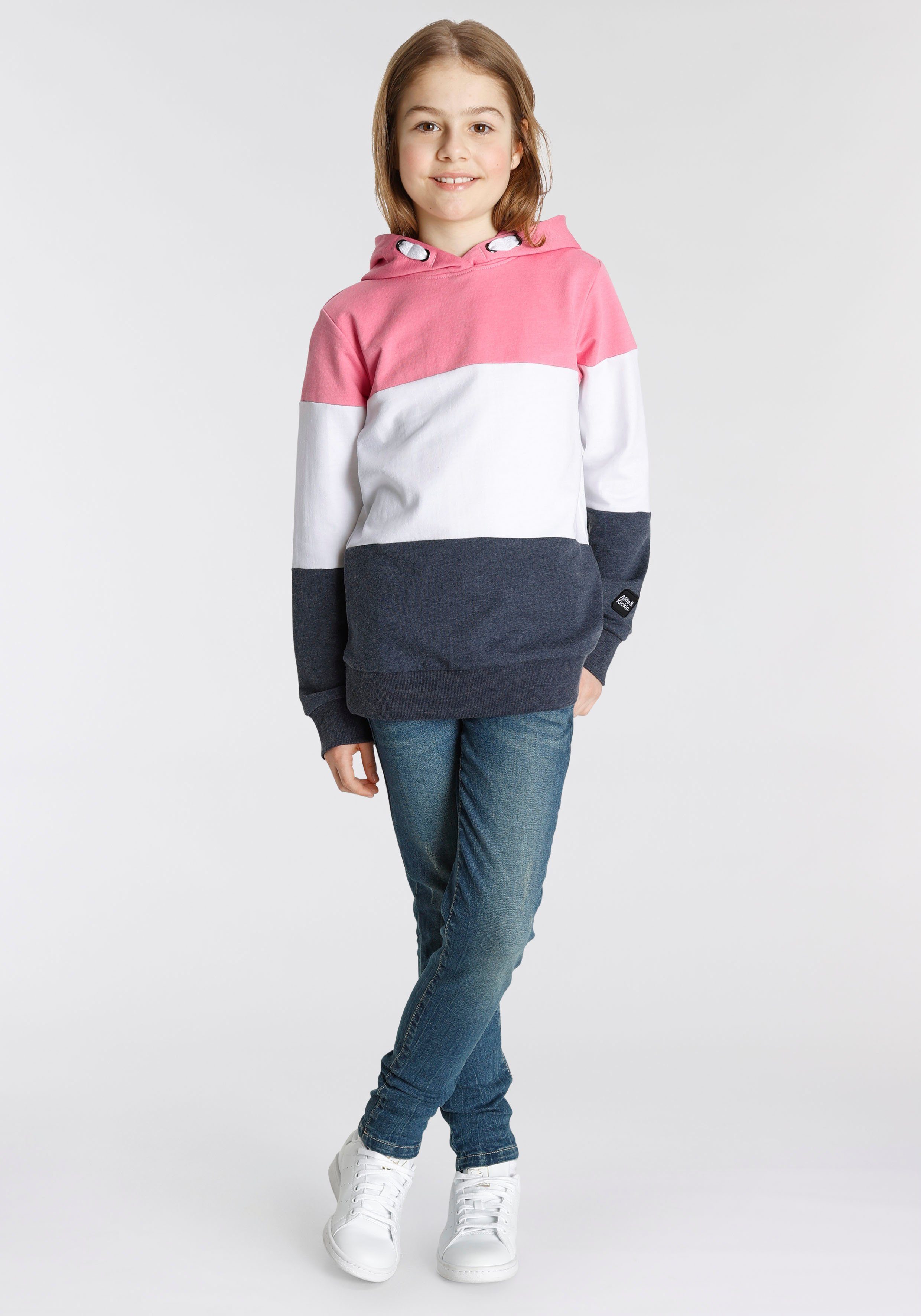 Alife & Kickin Kapuzensweatshirt mit coolem Colourblocking NEUE MARKE! Alife & Kickin für Kids.