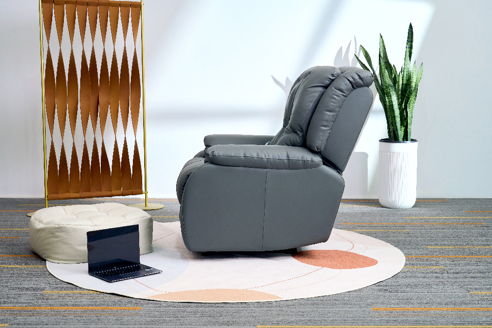 Happy Home Elektrischer Massagesessel mit autom. Rücken- und Beinanhebung & 3D-Mechanismus HWP73-GRA grau