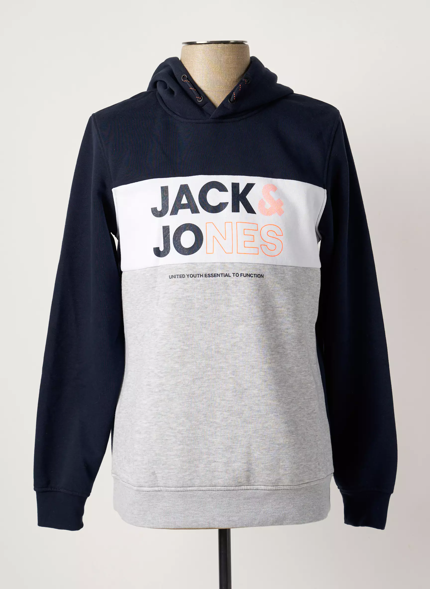 Jack Jones Sweat Capuche Garcon couleur bleu