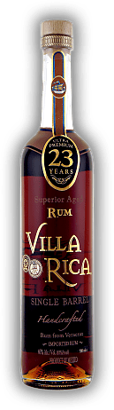 Villa Rica Single Barrel Rum 23 Years Villa Rica Single Barrel Rum 23 Years Ein ausgezeichneter Rum in der Gourmet-Klasse. Alter 23 J. - 0,7	 Liter - Vol 40%