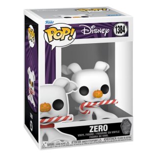 Nightmare before Christmas 30th POP! Disney Vinyl Figur - Zero w/Candy Cane
