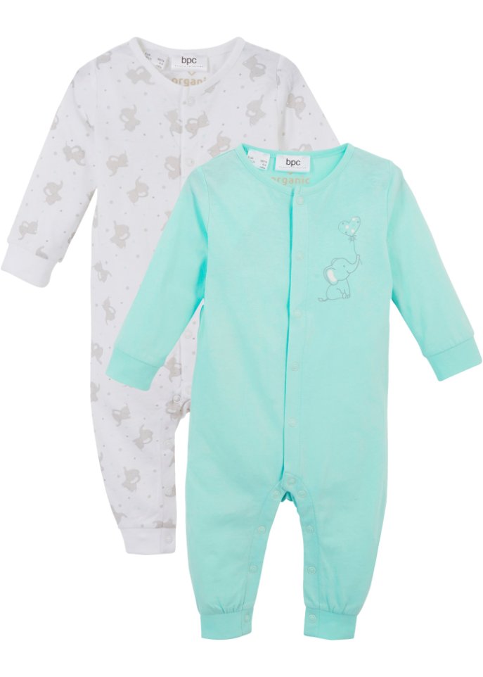 Baby Strampler (2er-Pack) aus Bio-Baumwolle
