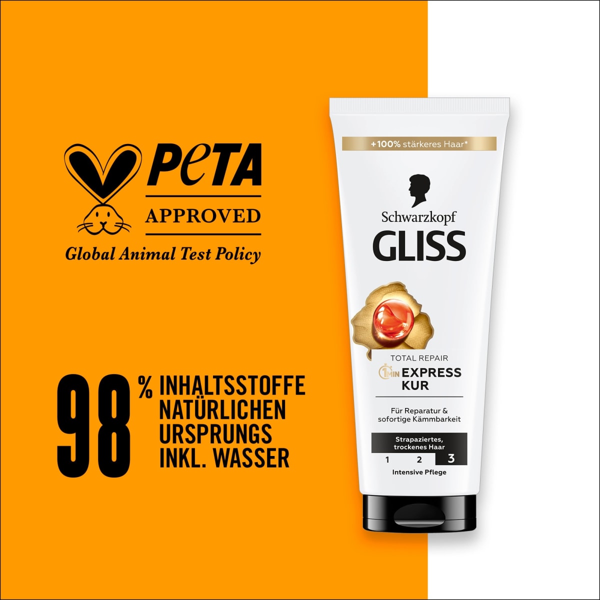 Haarkur Total Repair 1 Min Express-Kur, 200 ml