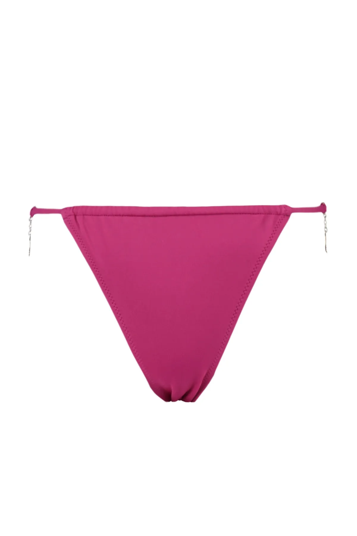 Trendyol Collection  Brasilianische Bikinihose mit hohem Beinausschnitt und fuchsiafarbenen Accessoires TBESS23BA00044