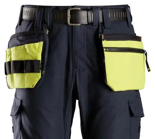 Snickers Workwear 97876695000 ProtecWork, Multifunktionale Holstertaschen, Warngelb - Dunkelblau (6695)