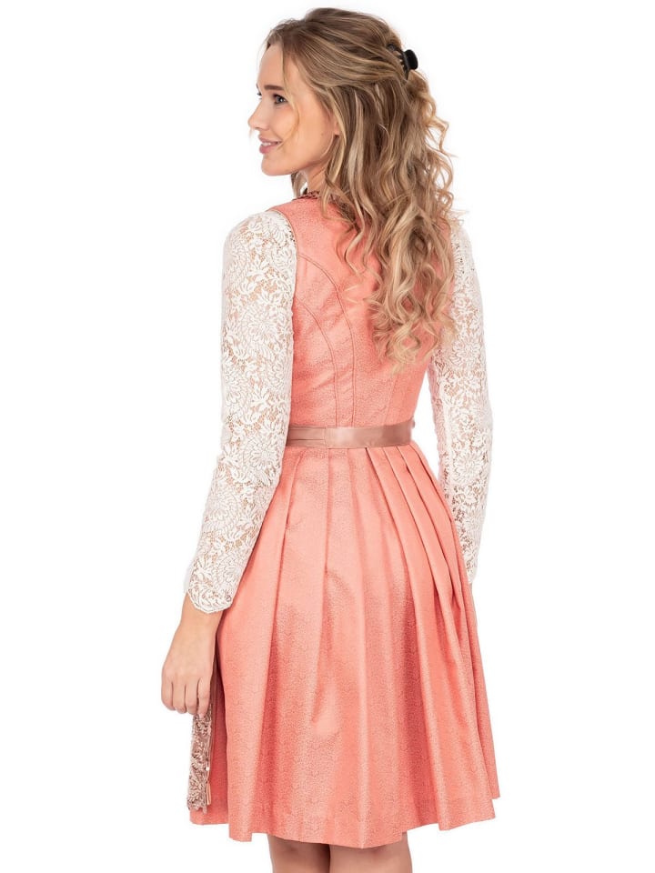 KRÜGER Midi Dirndl 116167 in apricot günstig kaufen