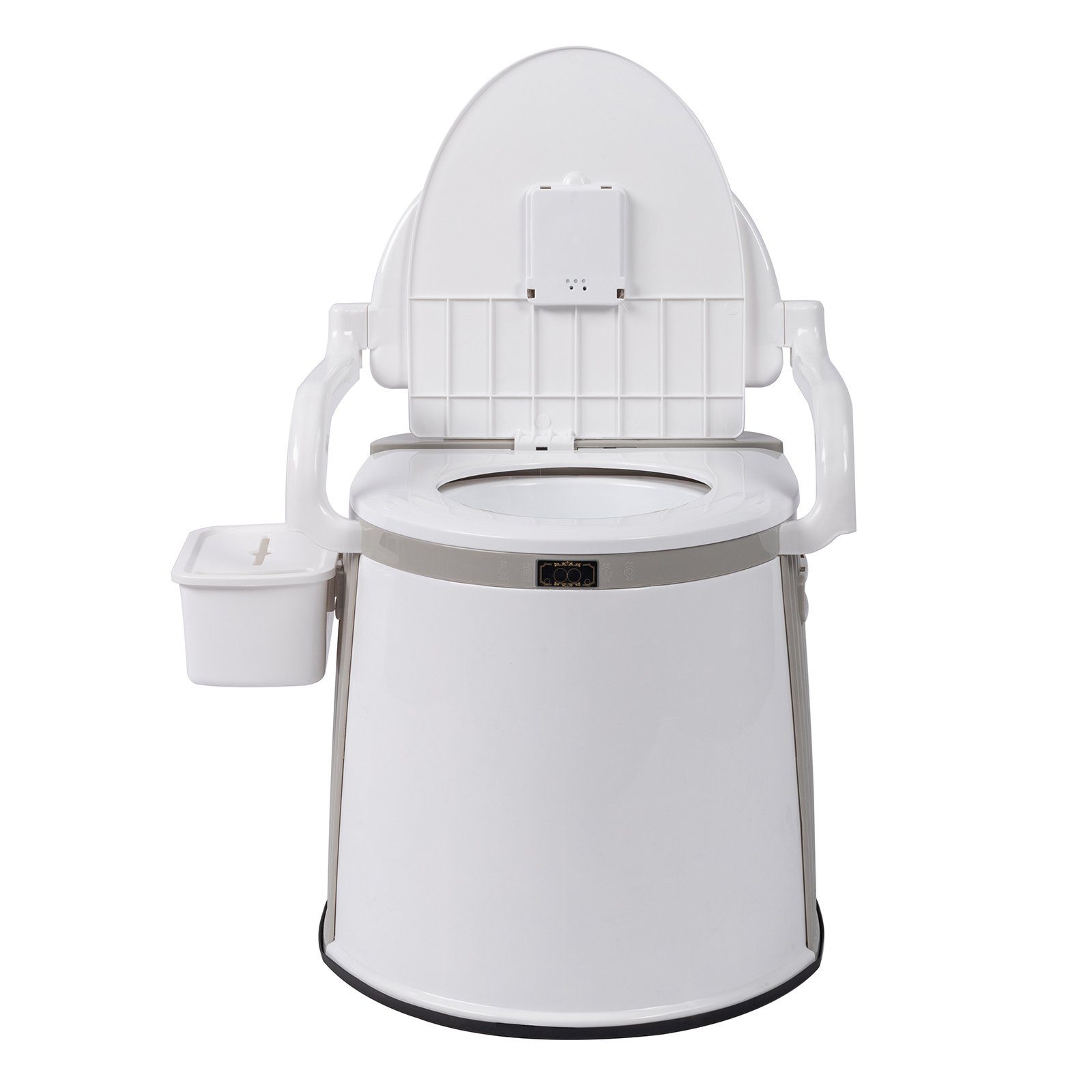 FCH Campingtoilette Tragbare mit Sitz, Deckel, Papierhandtuchbox, Camping