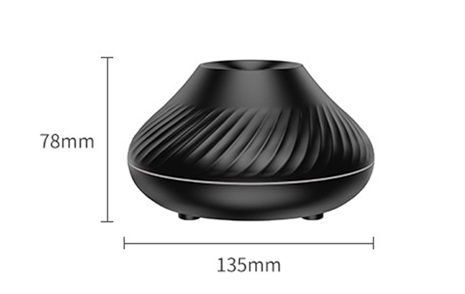 Sarfly Luftbefeuchter Flammen Aroma Diffuser, Ätherische Öle Diffuser 7-farbigem Nachtlicht