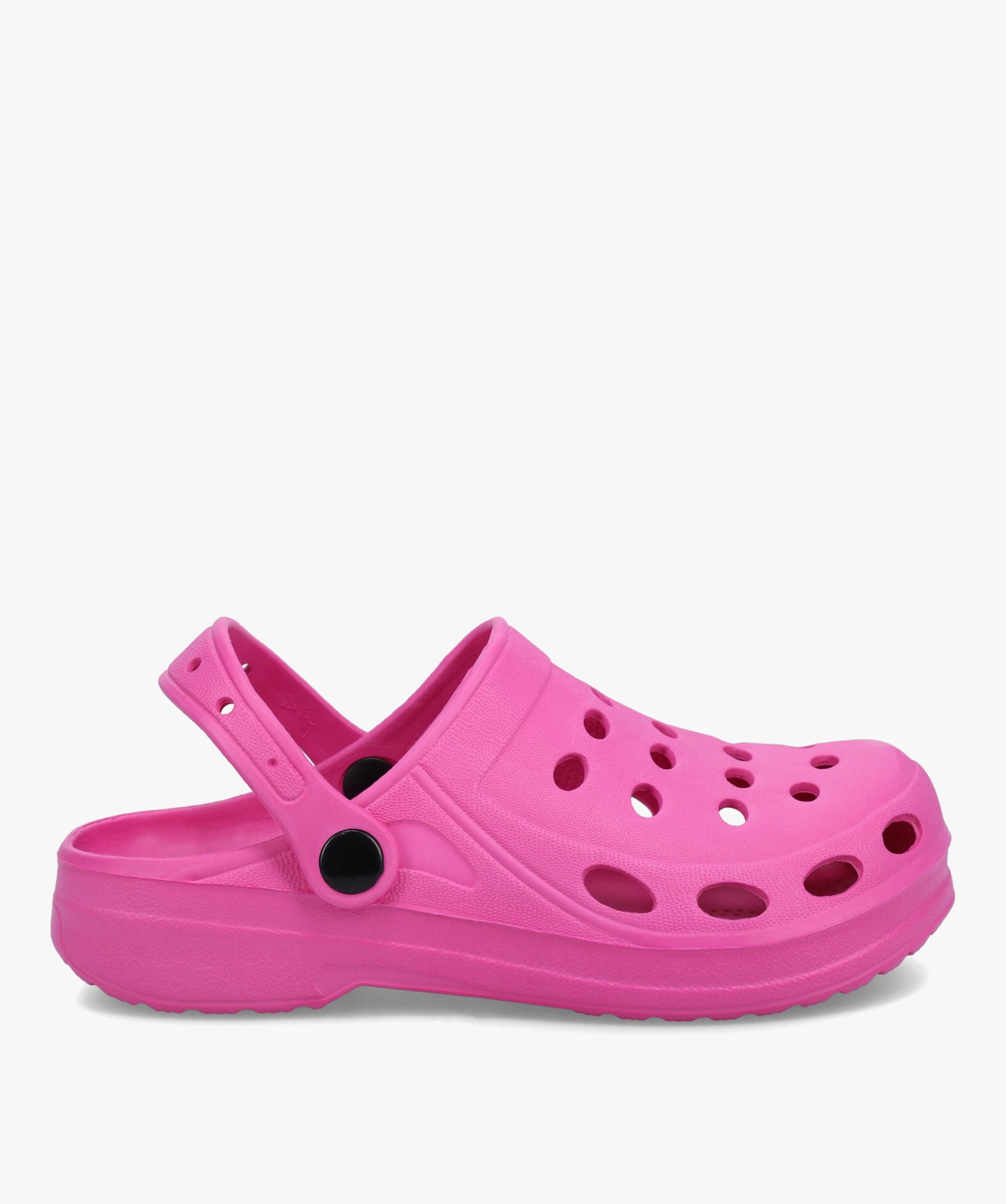 Sabots souples femme unis à perforations rose fonce | GEMO