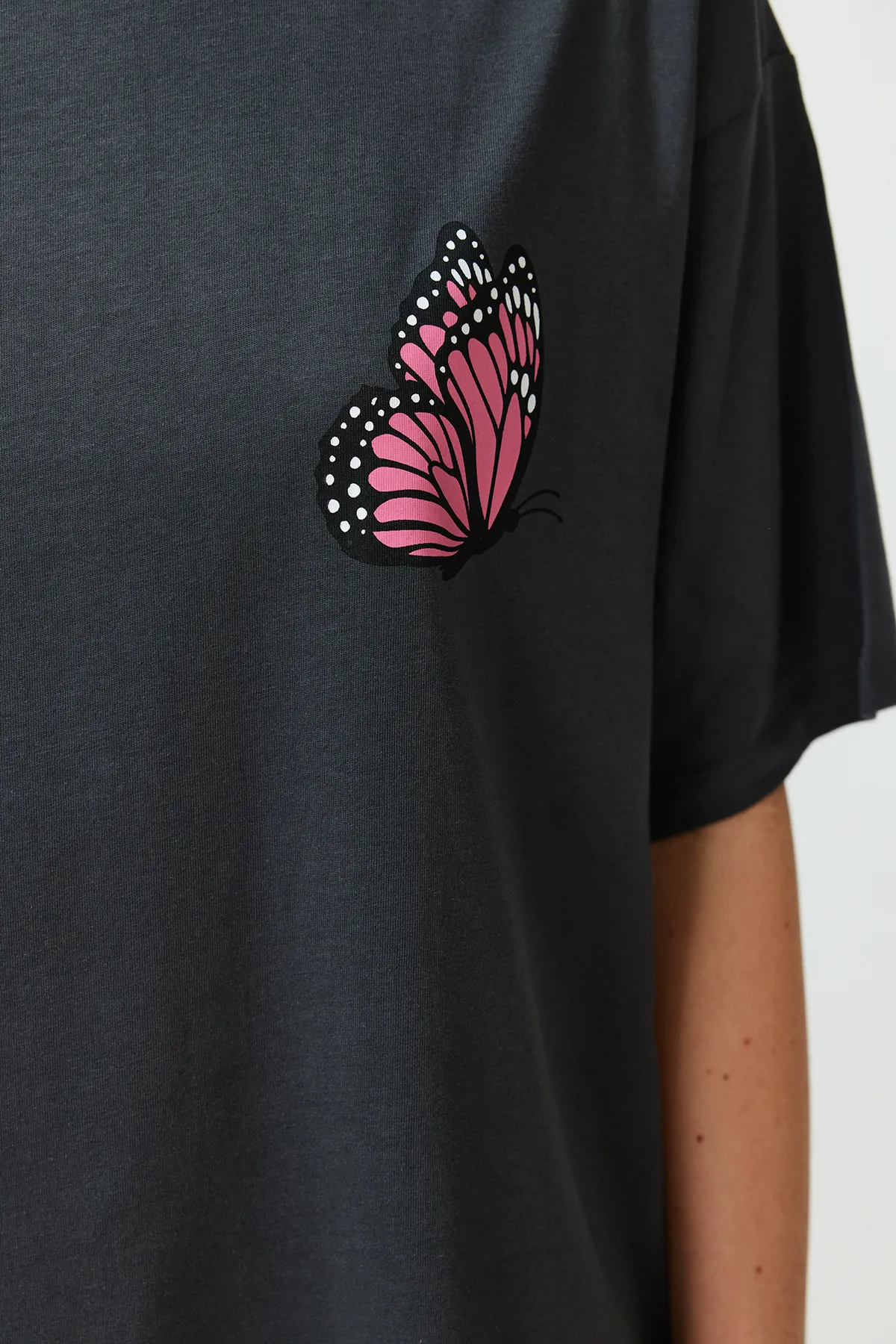 Trendyol Collection  T-Shirt - Grau - Oversized