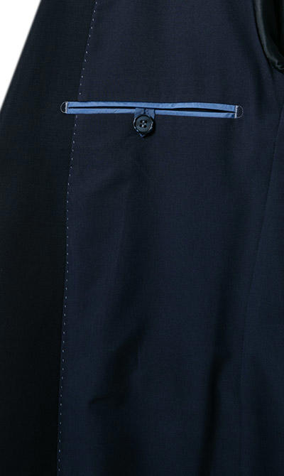 HECHTER PARIS, Anzug mit Weste, Shape Fit, Schurwoll-Stretch, schwarz