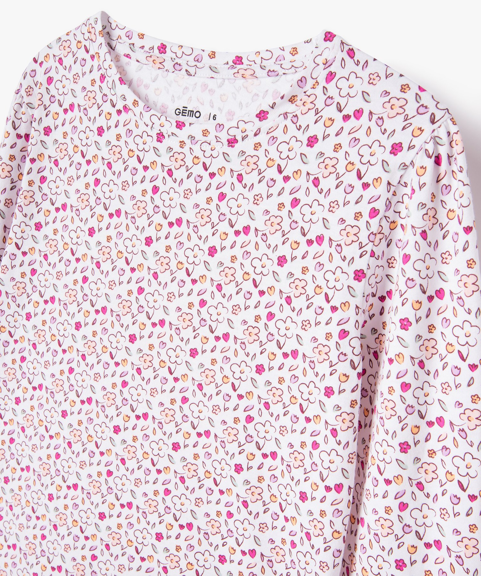 Pyjama en coton à motifs fleuris fille imprime | GEMO