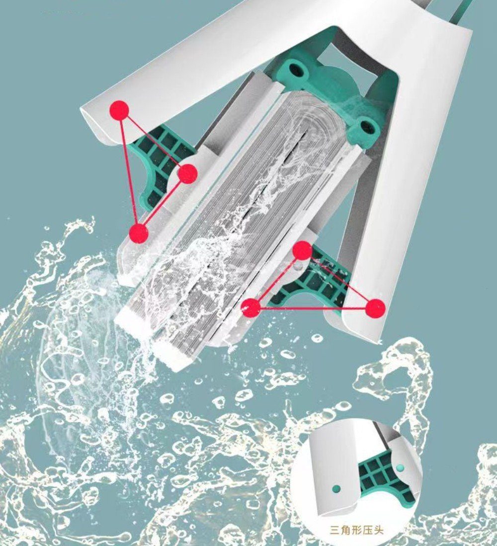 autolock Sprühwischer Schwamm-Mopp, handfreier Gummi-Schwamm-Mopp
