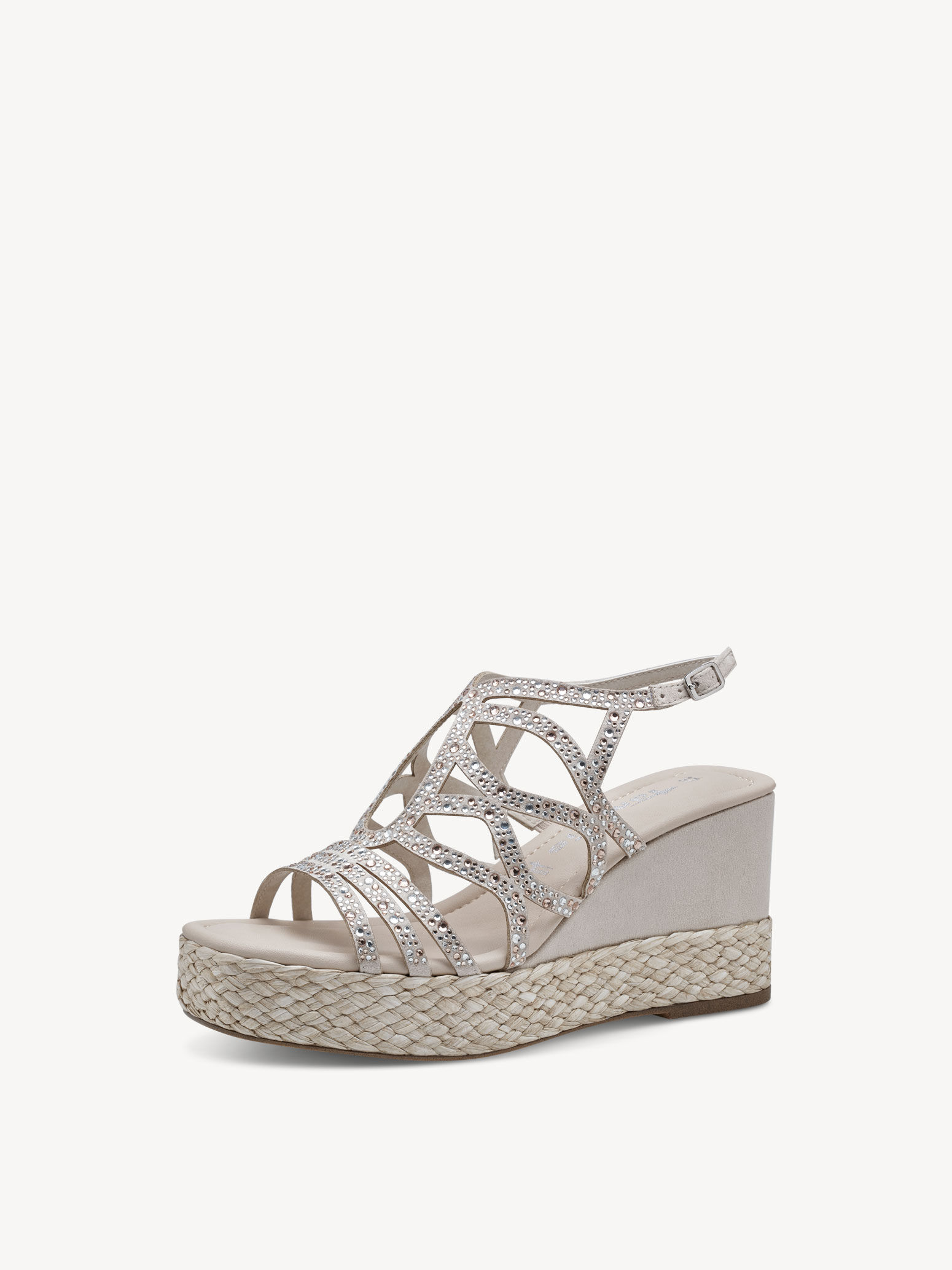 Sandale à talon - beige