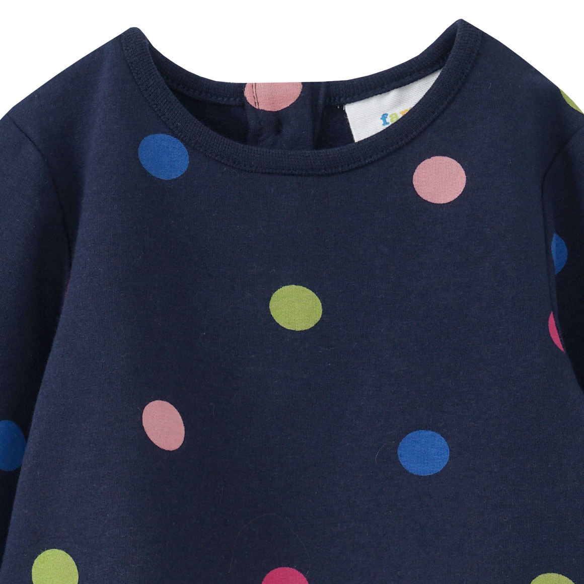 Baby Sweatkleid mit Punkten allover