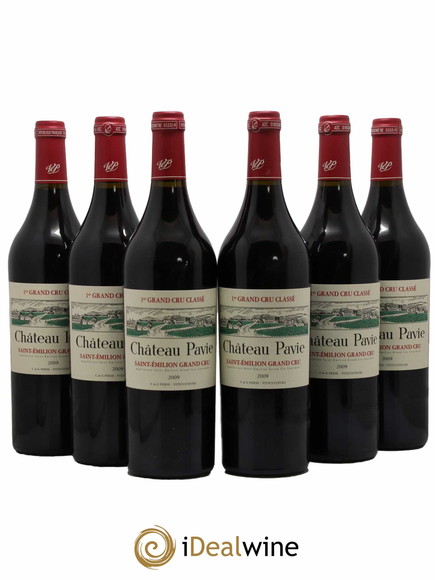 Château Pavie 1er Grand Cru Classé A  2009 - Lot de 6 Bouteilles