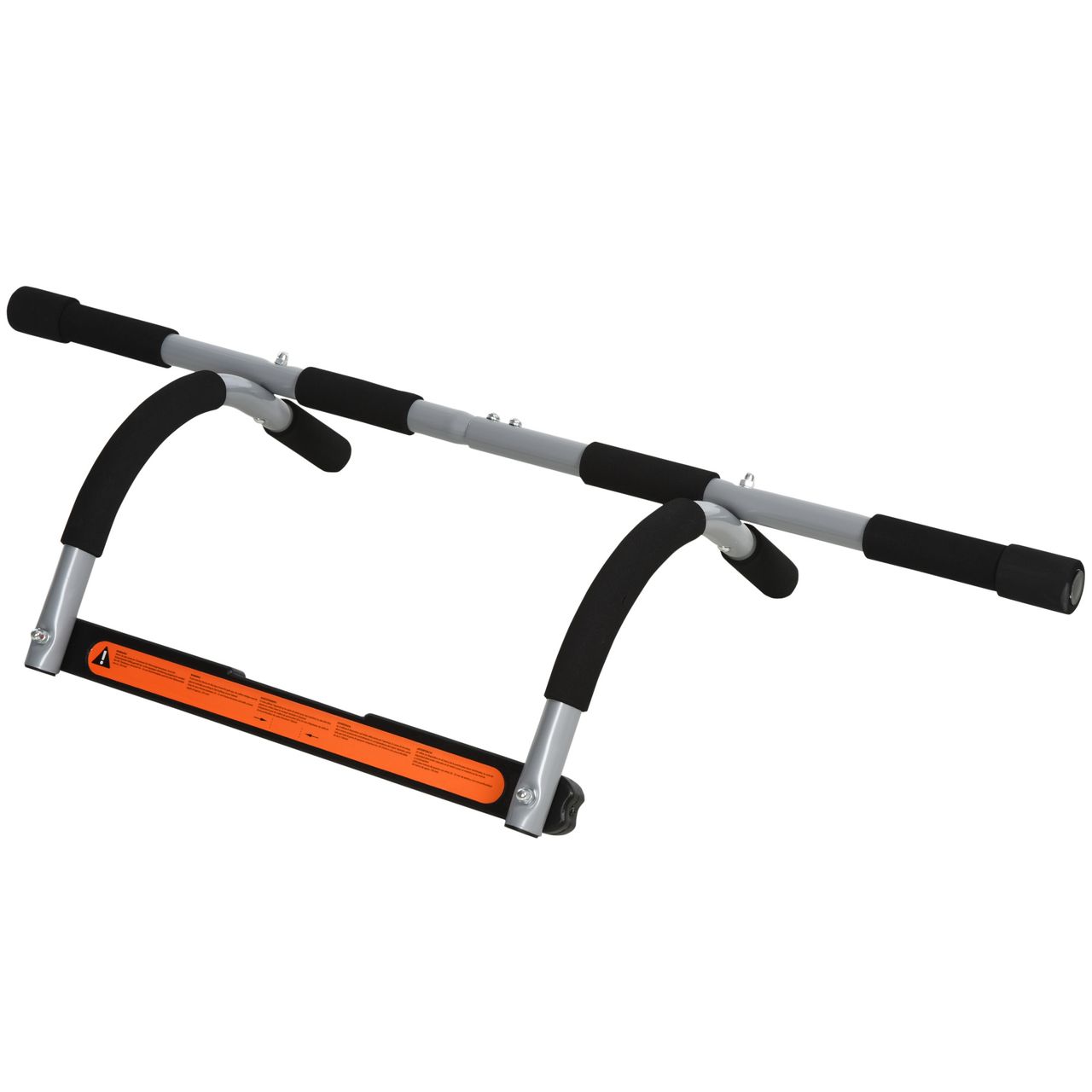 HOMCOM Klimmzugstange Trainings Halterung Multifunktions-Türreck Schwarz Grau 92x40x17 cm