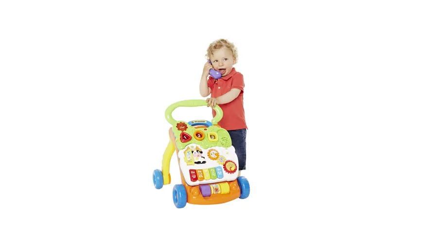 VTech Baby - Spiel- und Laufwagen orange