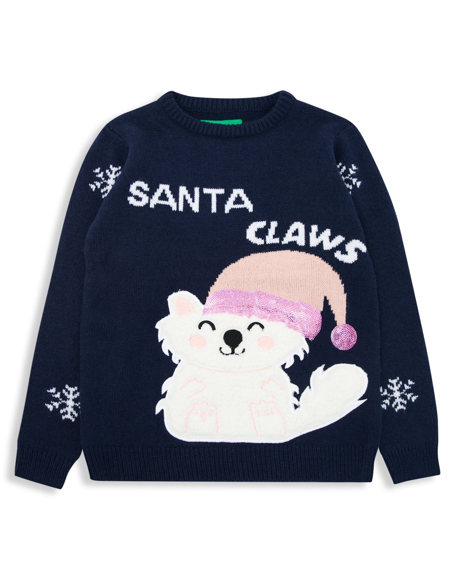 Threadgirls Weihnachtspullover Xmas Jumper Claws