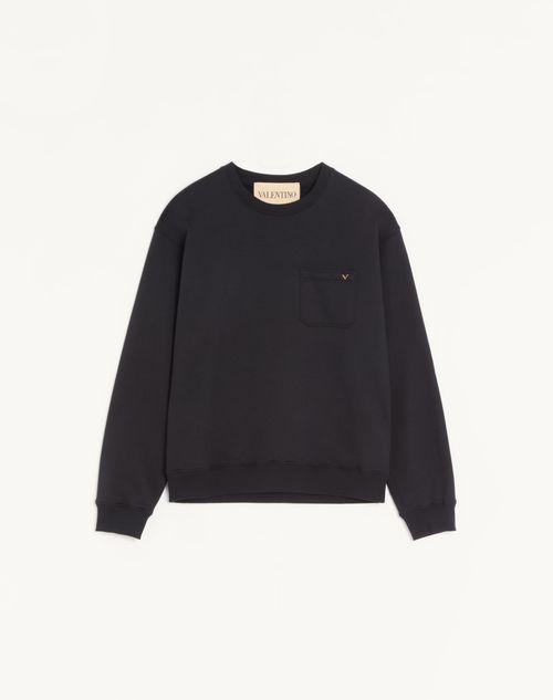 Valentino bomuldssweatshirt med Vgold