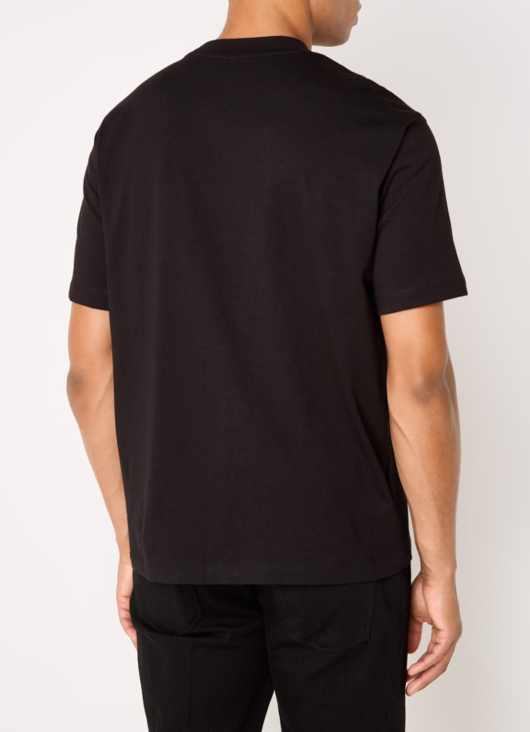 Tricou Armani Exchange cu logo brodat