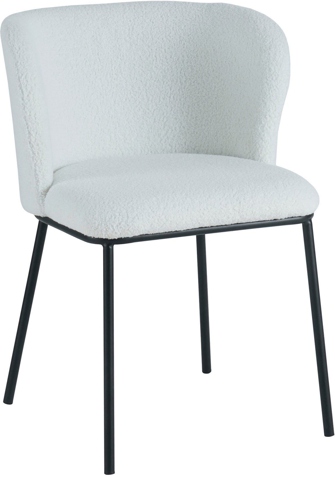 SalesFever 4-Fußstuhl (Set, 2 St), abgerundete Rückenlehne