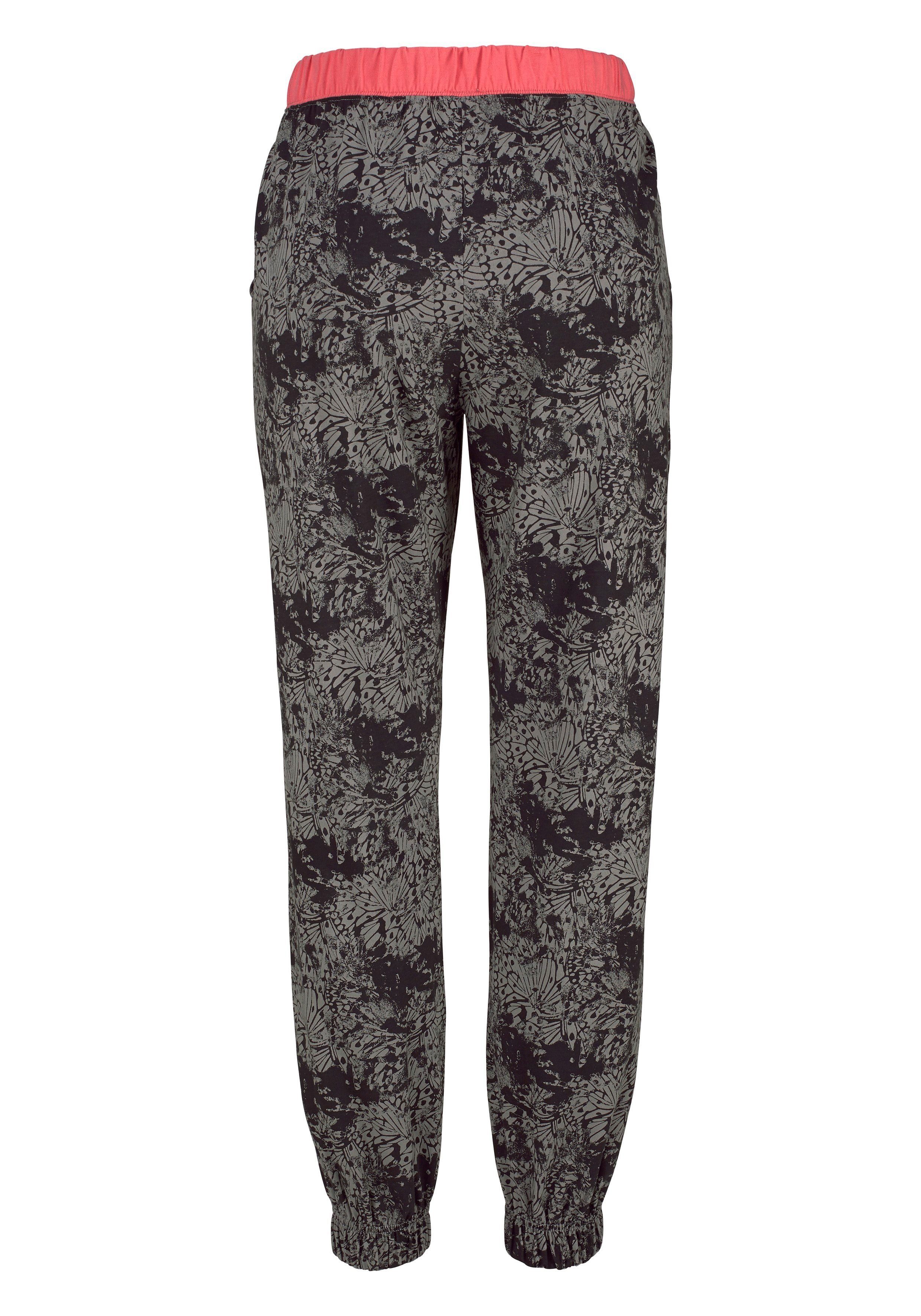 Buffalo Pyjama (2 tlg., 1 Stück) gemusterte Hose mit Eingrifftaschen