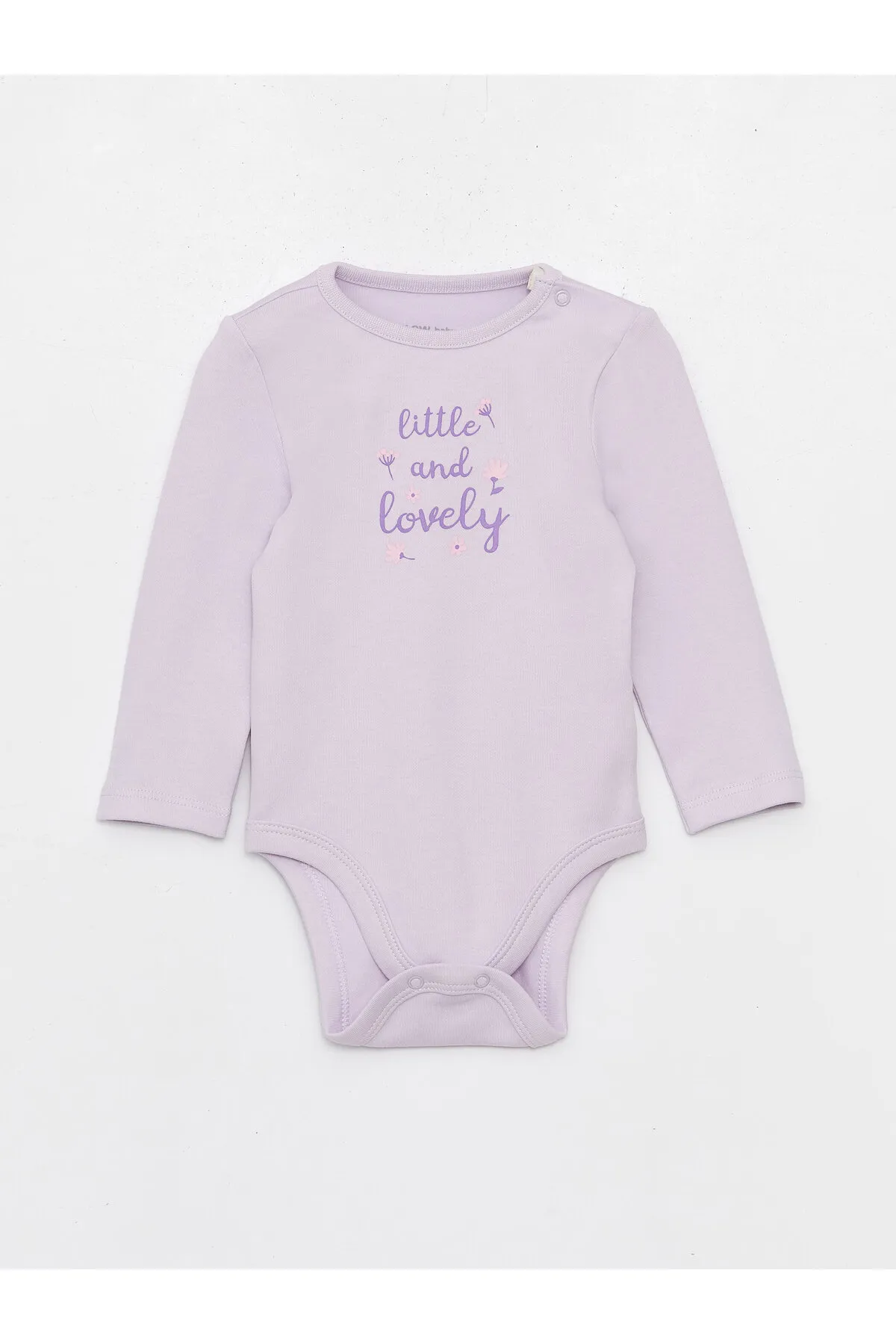 LC Waikiki  Bedruckter Baby-Body mit Rundhalsausschnitt, 2er-Pack