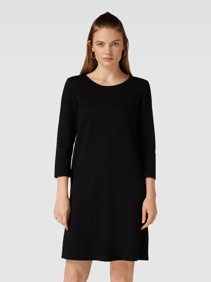 Minikleid mit Strukturmuster Modell 'BAY' in black