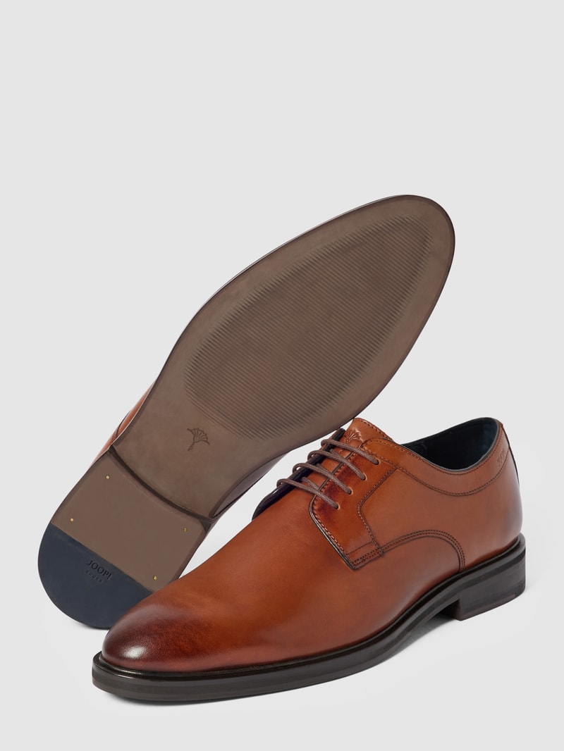 Derbys mit Schnürverschluss Modell 'KLEITOS' in cognac