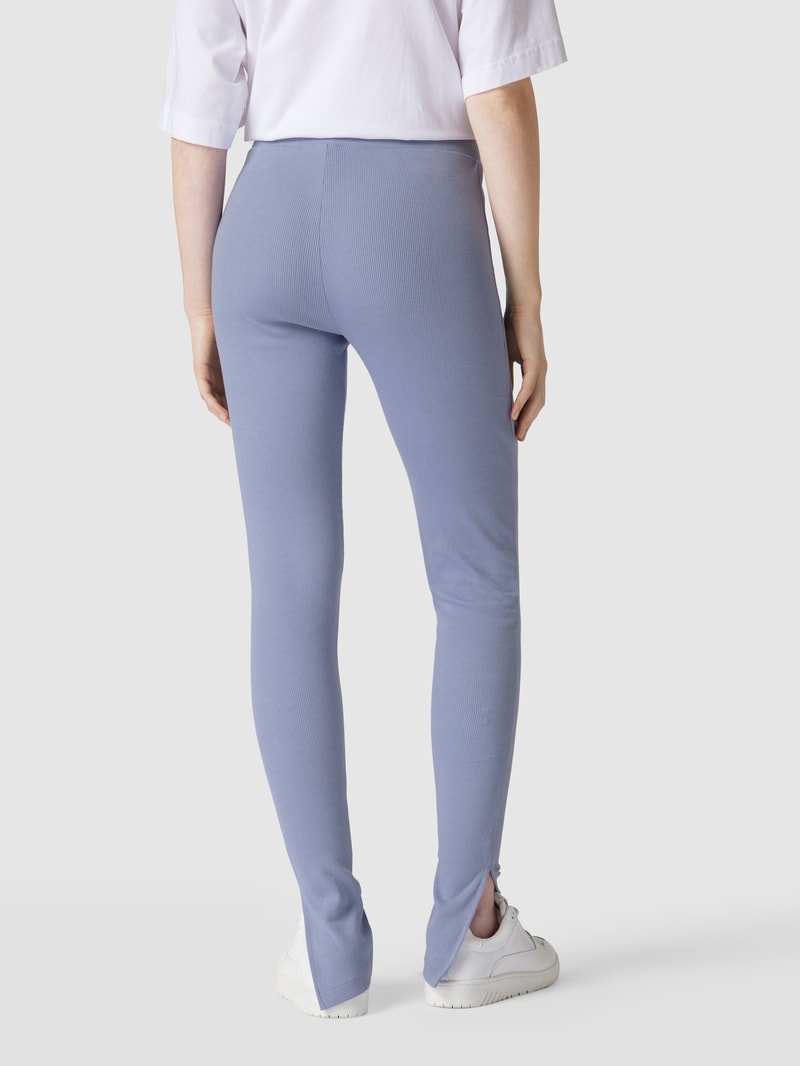 Leggings in Strick-Optik in blau
