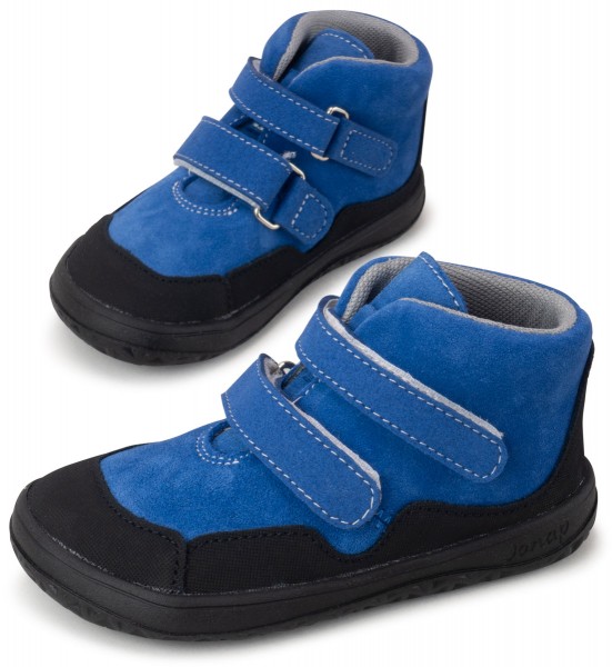Jonap bare ~ Bella MidCut Klettschuh Leder ~ Blue