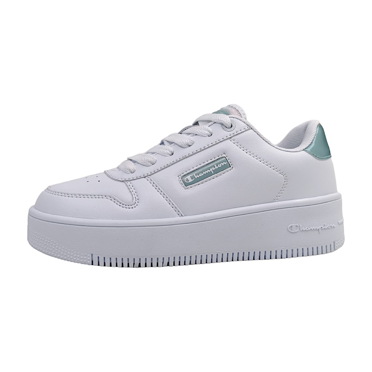Champion REBOUND PLATFORM METAL Lo S11655-CHA-WW010 Weiß WW010 white/ lt. blue